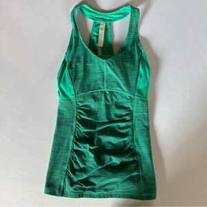 Lucy Heathered Green Racerback Tank Top Athletic Activewear Size XS